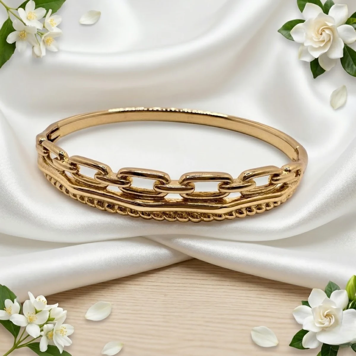 Gold Layered Duo Bracelet Set | Paperclip & Rope Chain | Zeray - Image 3